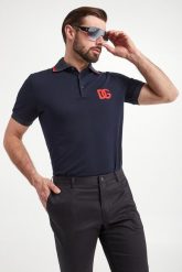 Polo męskie DOLCE & GABBANA. Koszulki polo sportowe Dolce & Gabbana, m, bez wzorów, bez kołnierzyka, bez ramiączek. W wyprzedaży za 1,299.35 zł.