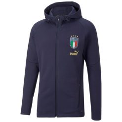 Kurtka trenera Italie 2022. Niebieskie kurtki Puma, s, bez wzorów, bez kaptura. Za 318.95 zł.