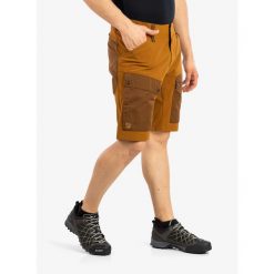 Spodenki trekkingowe męskie Fjallraven Keb Shorts. Brązowe szorty Fjällräven, l, bez wzorów, sportowe. Za 513.99 zł.