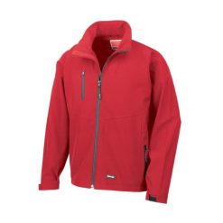 Kurtka Męska 2-Warstwowa Softshell Oddychająca, Wiatroodporna. Czerwone kurtki RESULT, m, bez wzorów, z softshellu, bez kaptura. Za 150.99 zł.