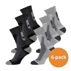 Skarpety turystyczne Xtreme 6-pack Multi szary. Szare skarpety XTREME SOCKSWEAR, bez wzorów. Za 194.99 zł.
