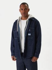 HUGO Koszula jeansowa Ebolt 50556349 Granatowy Oversize. Niebieskie koszule Hugo, m, bez wzorów, z bawełny, bez kołnierzyka, bez ramiączek. Za 599.99 zł.