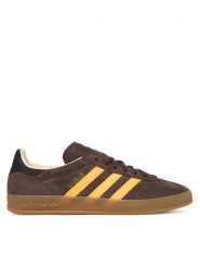 Adidas Sneakersy Gazelle Indoor IH9659 Brązowy. Brązowe buty sportowe casual Adidas, bez wzorów, ze skóry, bez zapięcia. Za 529.99 zł.