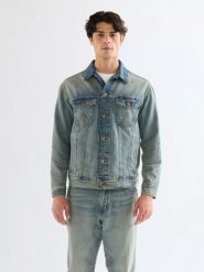 MESKA KURTKA WRANGLER ANTI FIT JACKET CANYON SHADE 112378056. Kurtki Wrangler, xxl, bez wzorów, z jeansu, bez kaptura. Za 219.99 zł.