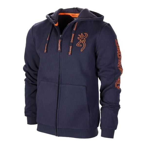 Bluza z kapturem i zamkiem błyskawicznym Browning Snapshot. Niebieskie bluzy z kapturem Browning, m, bez wzorów, z tkaniny, z kapturem. Za 356.95 zł.