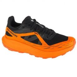Buty trekkingowe męskie Salomon Ultra Flow Gtx. Brązowe trekkingi Salomon, bez wzorów, z materiału, bez zapięcia. Za 643.00 zł.