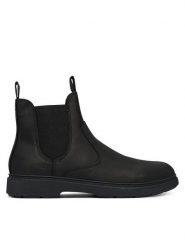 BOSS Sztyblety Ferling 50574168 Czarny. Czarne botki sznurowane Boss, bez wzorów, ze skóry, bez obcasa, bez zapięcia. Za 799.99 zł.