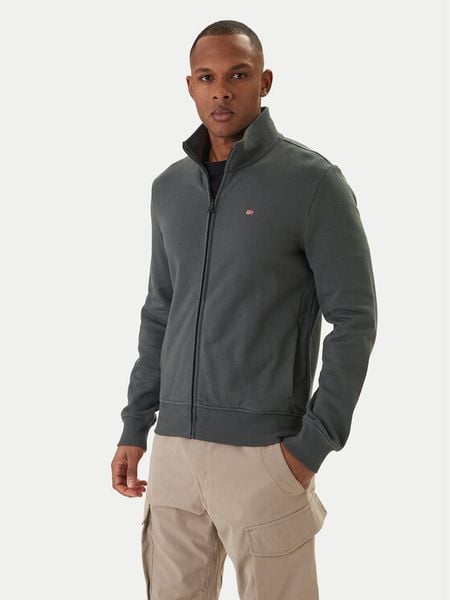 Napapijri Bluza Balis NP0A4HHW Zielony Regular Fit. Zielone bluzy Napapijri, m, bez wzorów, z bawełny, bez kaptura. Za 419.99 zł.