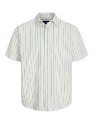Jack & Jones Koszula "Joshua" w kolorze jasnozielonym rozmiar: L. Zielone koszule Jack & Jones, l, bez wzorów, bez kołnierzyka, bez ramiączek. Za 70.41 zł.