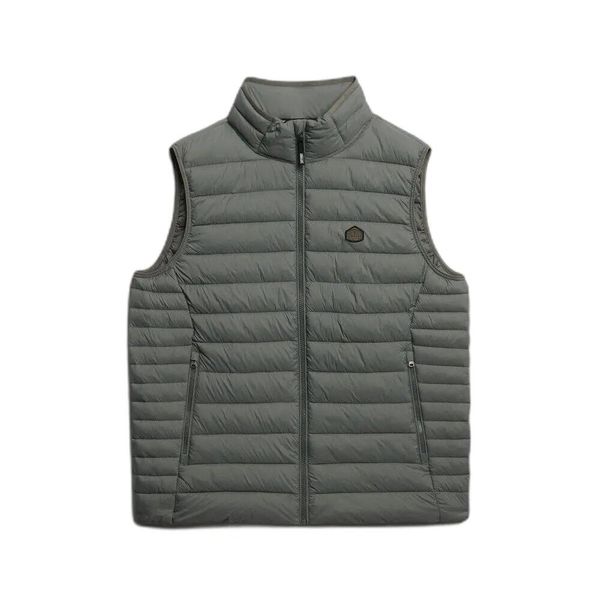 Kurtka puchowa bez rękawów Superdry Fuji Lite. Szare kurtki Superdry, xl, bez wzorów, z materiału, bez kaptura. Za 370.75 zł.