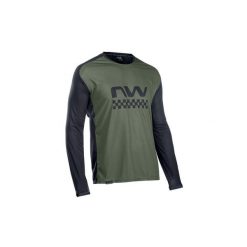 Koszulka rowerowa mtb NORTHWAVE EDGE Jersey LS zielona. Czarne bluzy Northwave, xl, bez wzorów, z jersey, bez kaptura. Za 309.00 zł.