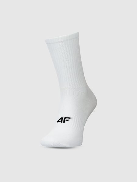4F Skarpetki casual do połowy łydki (3-pack) męskie - białe 39-42. Białe skarpety 4F, bez wzorów, z bawełny. Za 54.99 zł.