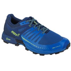 Buty do biegania męskie, Inov-8 Roclite G 275 V2. Niebieskie buty do biegania Inov-8, bez wzorów, z gumy, bez zapięcia, do biegania. Za 399.99 zł.
