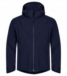 Clique Classic Shell Kurtka męska — 100% poliestru z recyklingu, wodoodporna. Niebieskie kurtki CLIQUE, m, bez wzorów, bez kaptura. Za 398.76 zł.