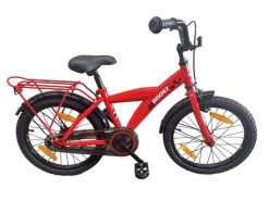 Bike Fun Kids Boost 18 cali rower dla chłopca czerwony rama stalowa. Czerwone eleganckie półbuty BIKEFUN KIDS, bez wzorów, bez obcasa, bez zapięcia. Za 1,348.95 zł.