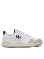 Adidas Sneakersy NY 90 JQ0055 Biały. Białe buty sportowe casual Adidas, bez wzorów, ze skóry, bez zapięcia. Za 289.99 zł.
