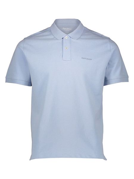 Pepe Jeans Koszulka polo w kolorze błękitnym rozmiar: L. Niebieskie koszulki polo Pepe Jeans, l, bez wzorów, z bawełny, bez kołnierzyka, bez ramiączek. Za 104.89 zł.
