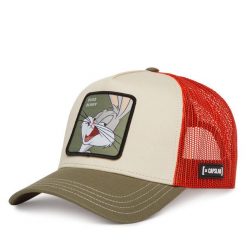 Czapka z daszkiem Capslab. Brązowe czapki z daszkiem Capslab, bez wzorów. Za 124.99 zł.