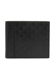 Calvin Klein Portfel Refined Emblem Mix Billfold W/ F LV04D1317G Czarny. Czarne portfele CALVIN KLEIN, bez wzorów, ze skóry. Za 329.99 zł.