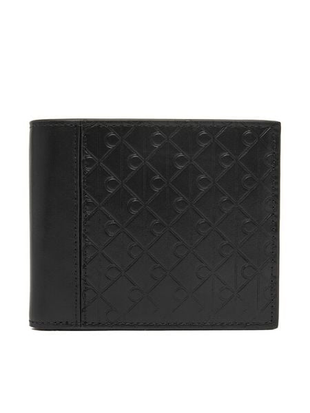 Calvin Klein Portfel Refined Emblem Mix Billfold W/ F LV04D1317G Czarny. Czarne portfele CALVIN KLEIN, bez wzorów, ze skóry. Za 329.99 zł.