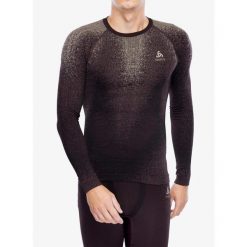 Bluza termoaktywna męska Odlo Performance Warm Blackcomb BL Top Crew Neck LS. Czerwone bielizna termoaktywna ODLO, na zimę, m, bez wzorów, bez ramiączek, narciarskie. Za 298.99 zł.