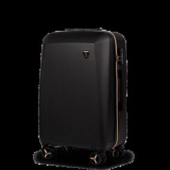Walizka kabinowa Wings x Jagiellonia 20" BLACK. Czarne walizki Wings, bez wzorów, z materiału. Za 179.90 zł.