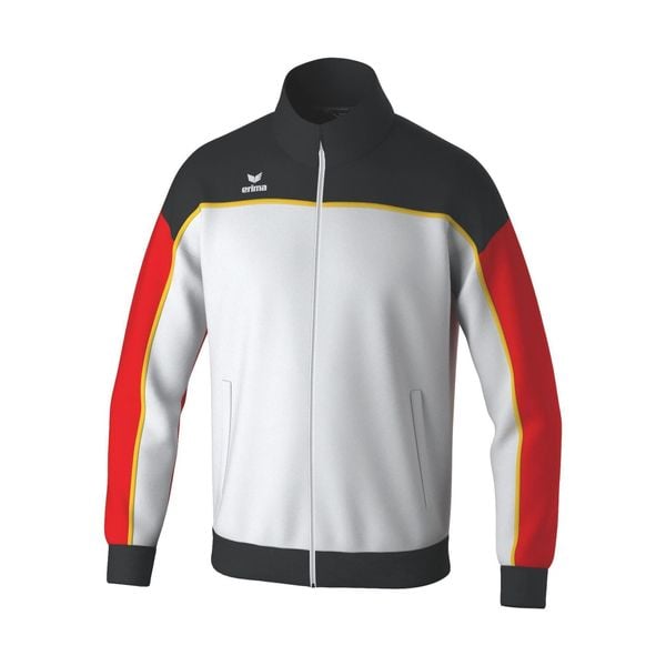 Kurtka z dresu Erima Change By Erima. Białe kurtki Erima, bez wzorów, z dresówki, bez kaptura. W wyprzedaży za 223.50 zł.