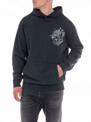 Replay Bluza w kolorze czarnym rozmiar: M. Czarne bluzy Replay, m, bez wzorów, z bawełny, z kapturem. Za 325.79 zł.