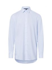 Finshley & Harding koszula biznesowa - Easy Care Mężczyźni Modern Fit Bawełna niebieski|biały, 44. Białe koszule Finshley & Harding, m, bez wzorów, z bawełny, bez kołnierzyka, bez ramiączek. Za 229.95 zł.