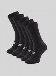 4F Skarpetki długie (5-pack) męskie - czarne 43-46. Czarne skarpety 4F, bez wzorów, z bawełny. Za 69.99 zł.