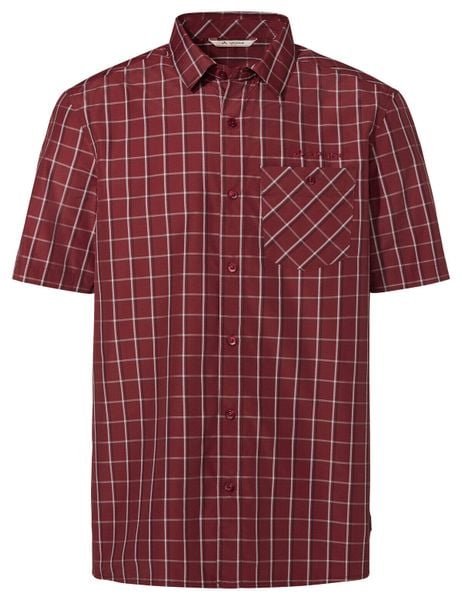 Koszula M Albsteig Shirt III. Czerwone koszule Vaude, na lato, m, bez wzorów, z materiału, bez kołnierzyka, bez ramiączek. Za 276.30 zł.