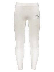 Adidas Legginsy sportowe "Techfit" w kolorze białym rozmiar: XS. Białe legginsy długie sportowe Adidas, xs, bez wzorów, z materiału, outdoorowe, techfit (adidas). Za 70.74 zł.