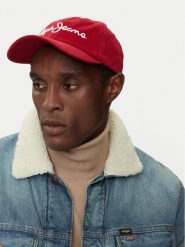 Pepe Jeans Czapka z daszkiem PM040548 Czerwony. Czerwone czapki z daszkiem Pepe Jeans, bez wzorów, z bawełny. Za 89.99 zł.
