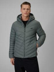 4F Kurtka z wypełnieniem syntetycznym męska - zielona XL. Zielone kurtki 4F, m, bez wzorów, z materiału, bez kaptura. Za 269.99 zł.