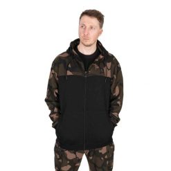 Bluza z kapturem i zamkiem błyskawicznym Fox LW Split. Czarne bluzy z kapturem FOX, l, bez wzorów, z bawełny, z kapturem. Za 260.50 zł.