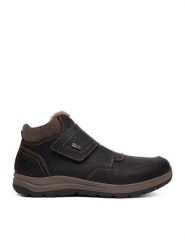 Rieker Botki CEO-03680-25 Brązowy ciemny. Brązowe botki sznurowane Rieker, bez wzorów, ze skóry, bez obcasa, bez zapięcia. Za 459.99 zł.