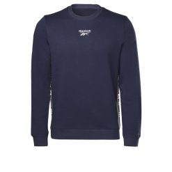 Bluza na co dzień męska REEBOK ciepła bez kaptura. Niebieskie bluzy Reebok, m, bez wzorów, bez kaptura. Za 189.00 zł.