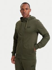 EA7 Emporio Armani Bluza 8NPM33 PJVRZ U7014 Zielony ciemny Regular Fit. Zielone bluzy EA7 Emporio Armani, m, bez wzorów, z bawełny, bez kaptura. Za 489.99 zł.