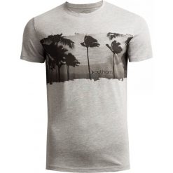 T-shirt męski TSM616 - chłodny jasny szary melanż - Outhorn. T-shirty marki Outhorn. W wyprzedaży za 29.99 zł.
