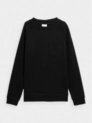 Outhorn Bluza OTHAW23TSWSM680 Czarny Regular Fit. Czarne bluzy Outhorn, m, bez wzorów, z bawełny, bez kaptura. Za 99.99 zł.