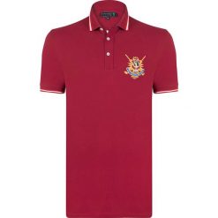 Koszulka polo "Honour" - Regular fit - w kolorze bordowym. Koszulki polo marki Sir Raymond Taylor, z haftami, z bawełny, polo, z krótkim rękawem. W wyprzedaży za 86.95 zł.