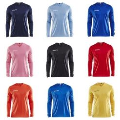 Koszulka treningowa męska Craft Squad Solid. Niebieskie bluzki z długim rękawem Craft, m, bez wzorów, bez kołnierzyka, bez ramiączek. Za 138.00 zł.