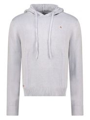 Geographical Norway Sweter "Flicker" w kolorze szarym rozmiar: XXL. Szare swetry nierozpinane Geographical Norway, xxl, bez wzorów, z bawełny, bez kołnierzyka, bez ramiączek. Za 122.38 zł.