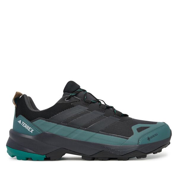 Trekkingi adidas. Czarne buty trekkingowe Adidas, bez wzorów, z gore-texu, bez zapięcia. Za 529.99 zł.