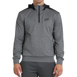 Bullpadel Nomon Hoodie. Szare bluzy bullpadel, bez wzorów, z materiału, bez kaptura. W wyprzedaży za 295.15 zł.