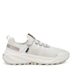Trekkingi Jack Wolfskin. Białe buty trekkingowe Jack Wolfskin, bez wzorów, bez zapięcia. Za 349.99 zł.