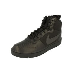 Buty Sportowe Męskie Nike Court Borough Mid Winter. Czarne buty do koszykówki Nike, bez zapięcia, do koszykówki, nike court. Za 391.60 zł.