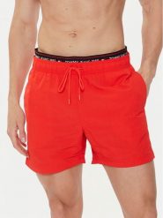 Tommy Hilfiger Szorty kąpielowe UM0UM03141 Czerwony Regular Fit. Czerwone kąpielówki Tommy Hilfiger, m, bez wzorów, z syntetyku. Za 329.99 zł.