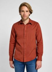 MĘSKA KOSZULA LEE PATCH SHIRT SWEET MAPLE 112355741. Koszule Lee, m, bez wzorów, bez kołnierzyka, bez ramiączek. Za 149.99 zł.