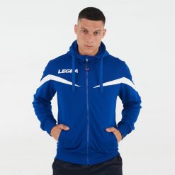 Kurtka rozgrzewkowa Turcja niebiesko-biała. Białe kurtki Legea, m, bez wzorów, z poliesteru, bez kaptura, do biegania. Za 96.00 zł.